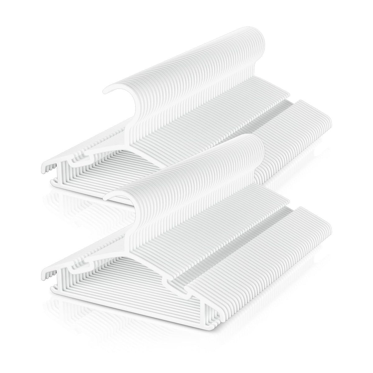 BrFoYu box of 100 baby hangers for organized closet storage.