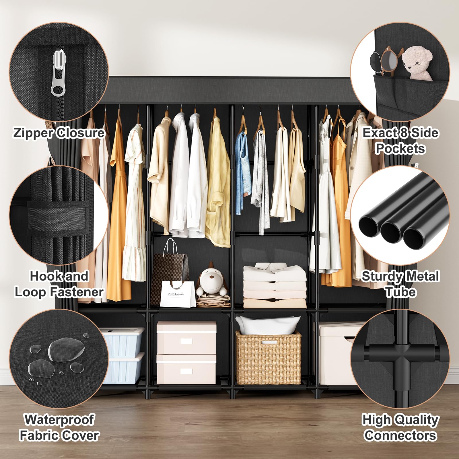 BrFoYu dust-proof cover helps maintain fabric freshness and cleanliness.