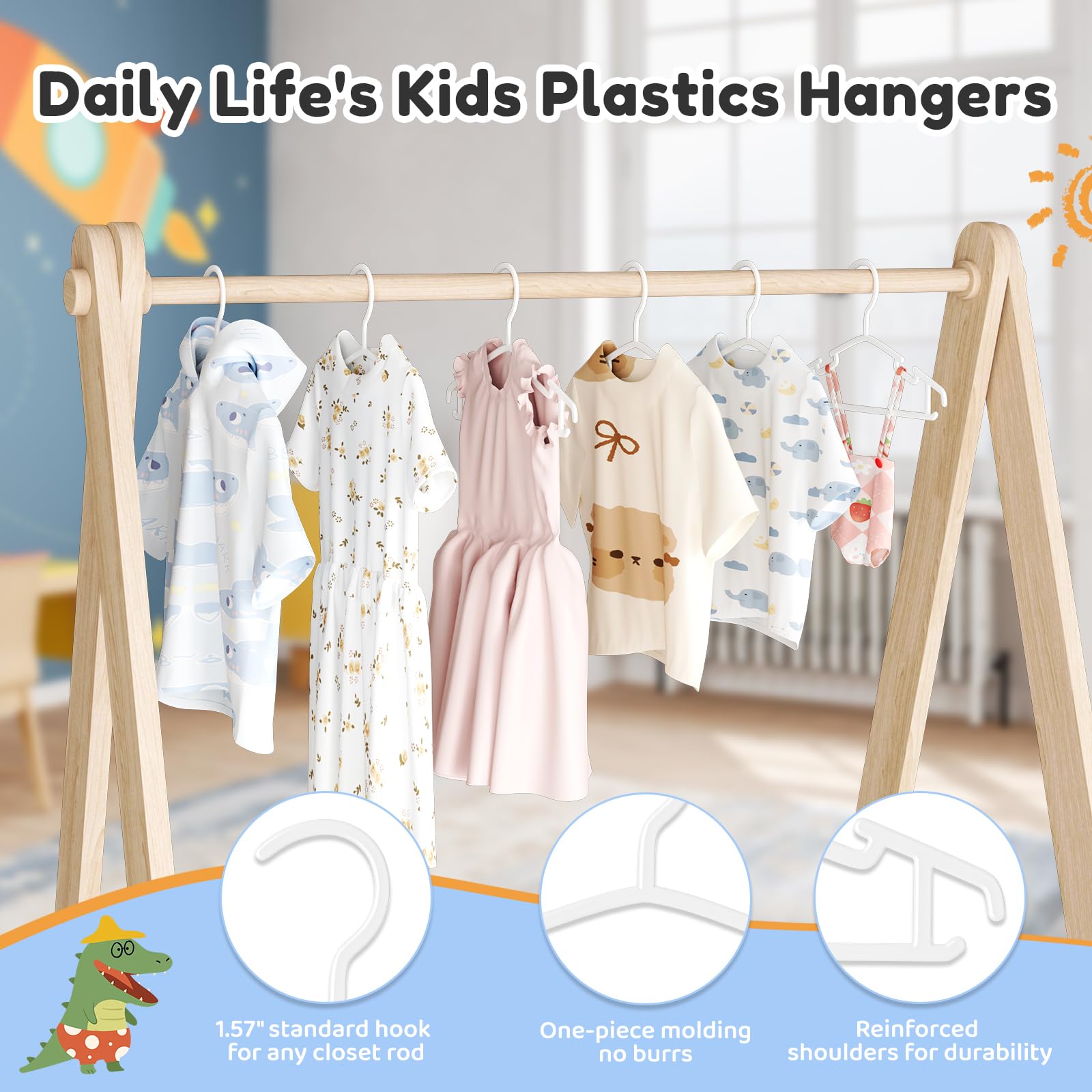 Non-toxic, odorless material keeps clothing safe for children.