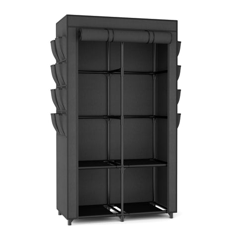 BrFoYu compact bedroom closet saves space and improves organization.