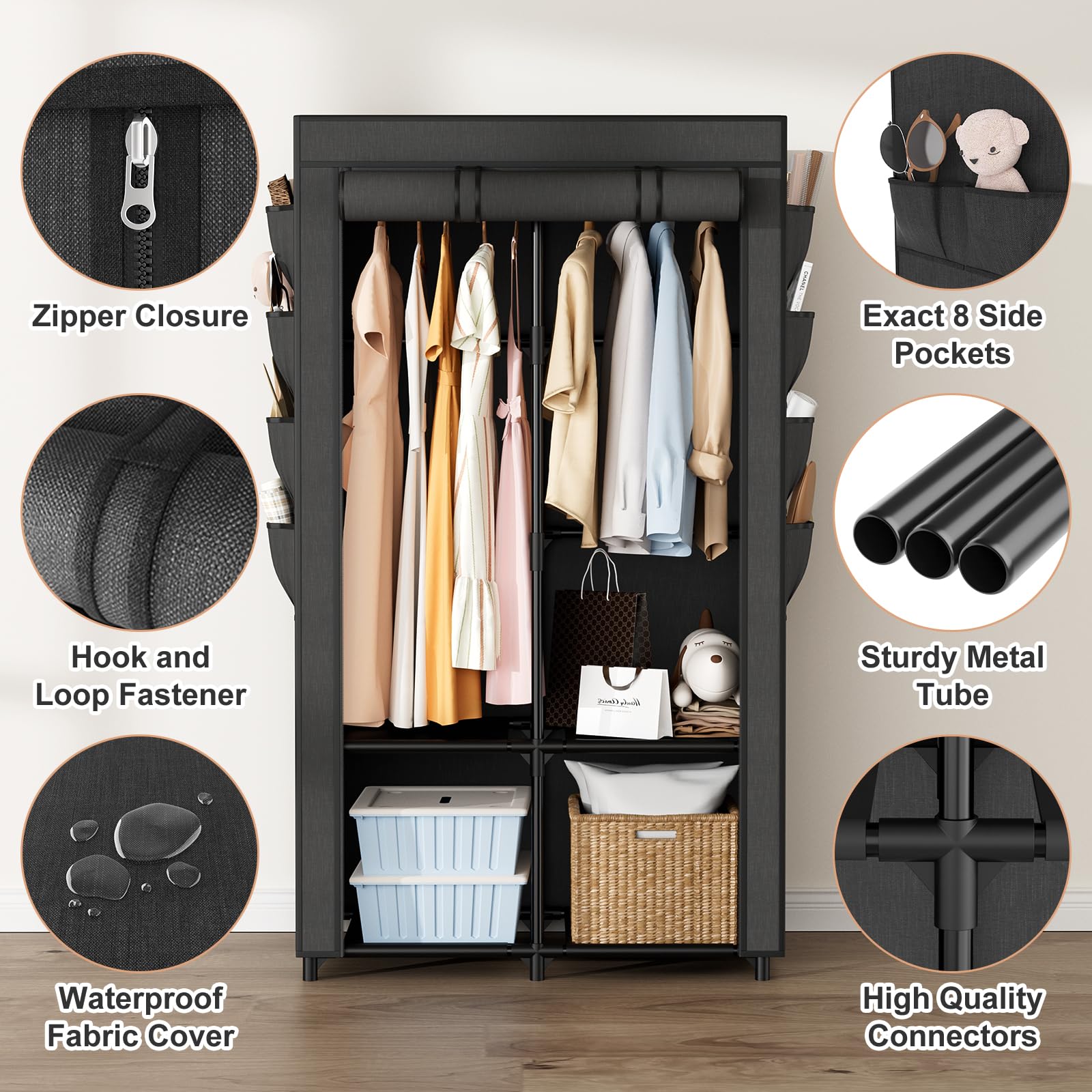 BrFoYu side pockets illustrate organized storage for small items.