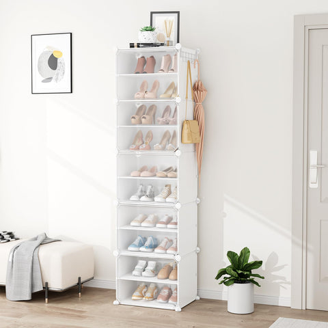 BrFoYu dustproof door cabinet keeps shoes clean and organized.
