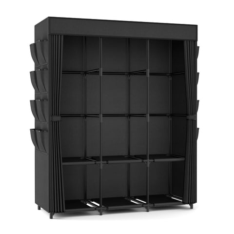 BrFoYu Wardrobe Closet fits in bedrooms for space-saving organization.