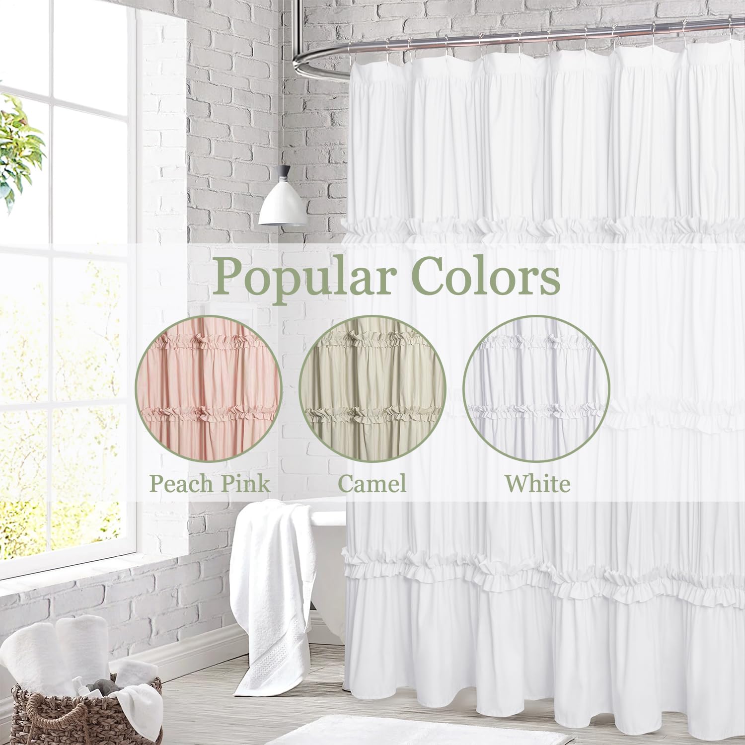 BRHF privacy-friendly curtain blocks splashes while keeping a cozy look