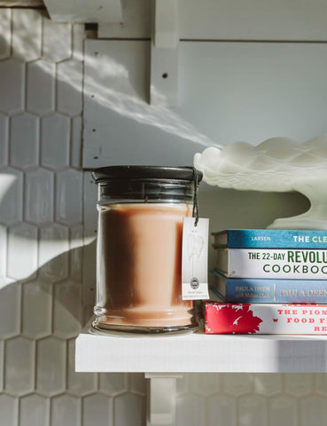 Bridgewater candle reusable glass jar supports sustainable décor