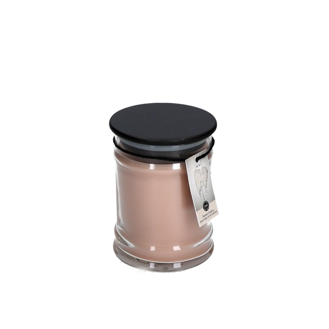 Bridgewater Sweet Grace 8oz jar candle with sealed lid for clean burning ambiance.