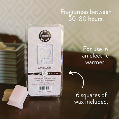 Bridgewater Sweet Grace wax bar 3: hand-poured USA quality for lasting fragrance