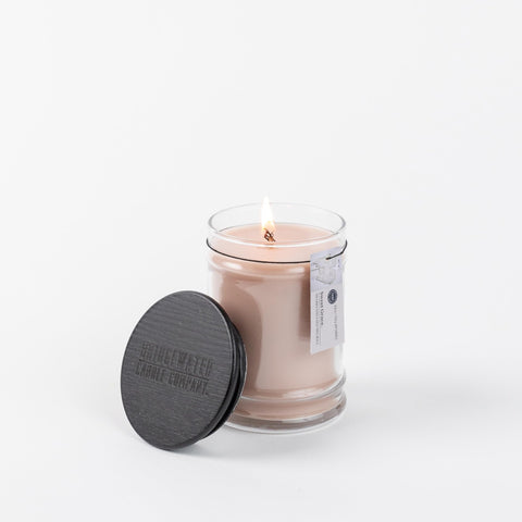 Bridgewater Sweet Grace wax detail emphasizes soy blend and eco-friendly burn.