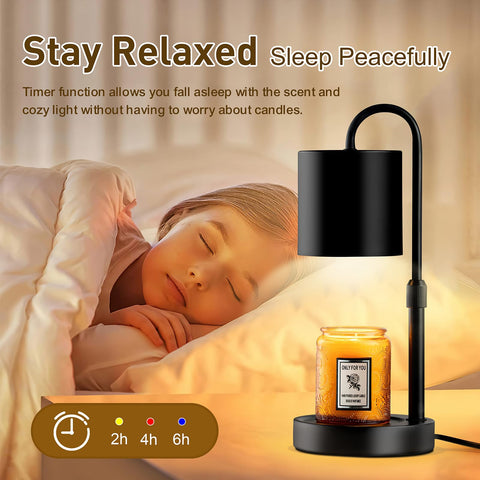 Briever candle warmer timer function stops burning after 2, 4, or 8 hours.