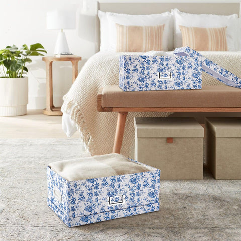 Briful lift-top lid design keeps items accessible and dust-free.