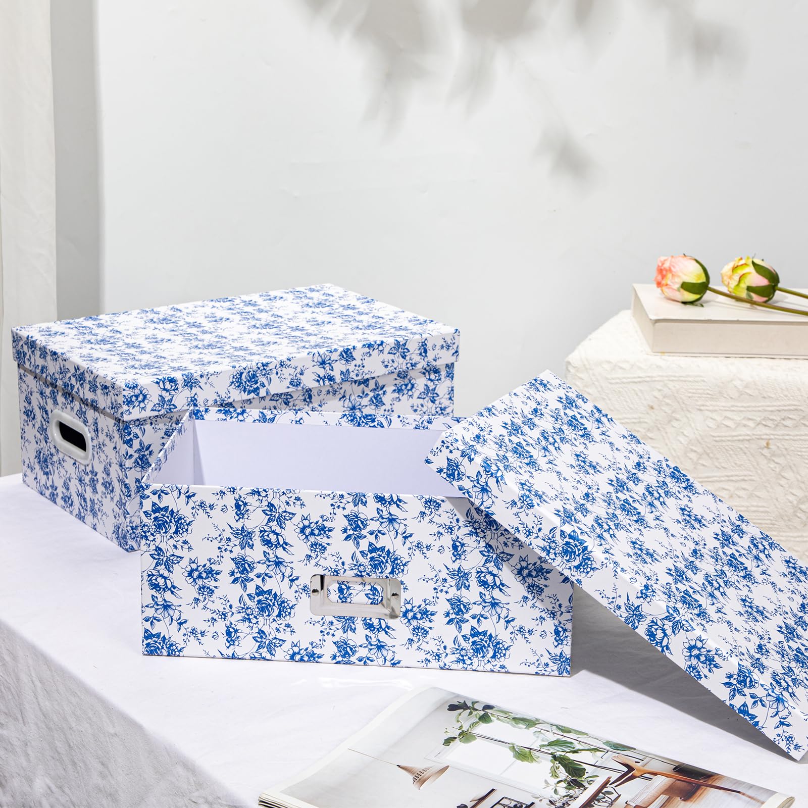 Briful lightweight yet durable boxes store clothes, documents, or toys.