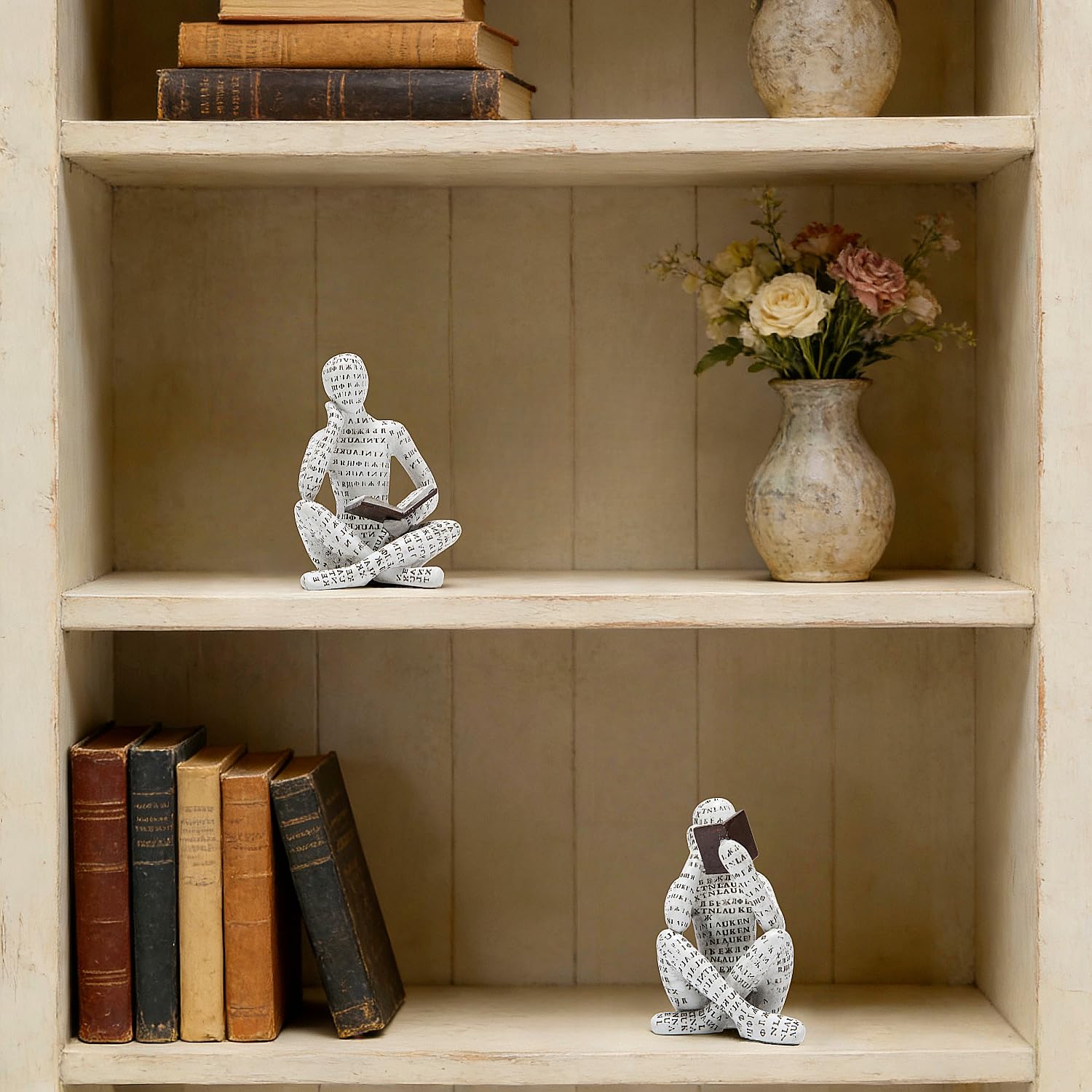 Brighomrom abstract-letter-wrapped-figure accents a modern desk or shelf