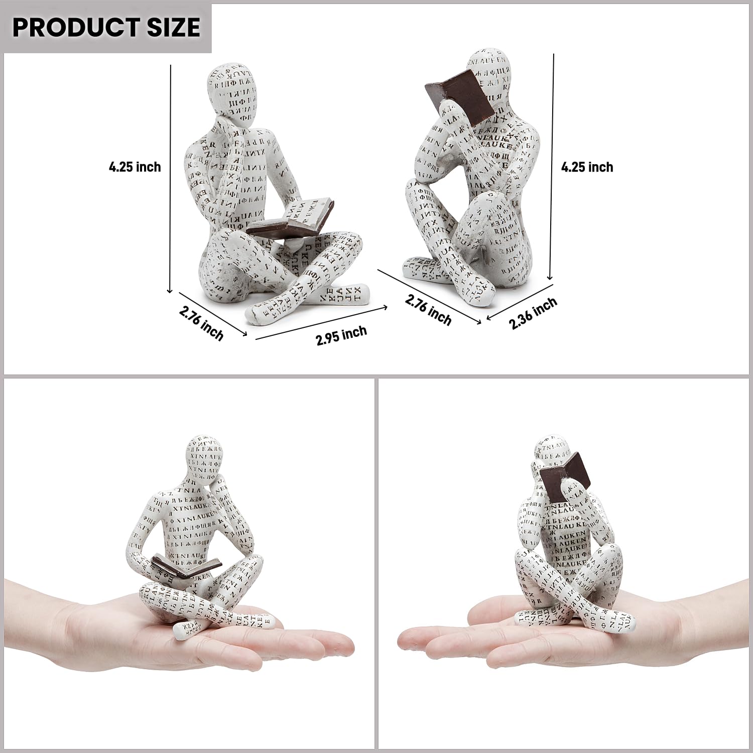 Brighomrom resin-art statue adds smooth texture to living spaces and offices