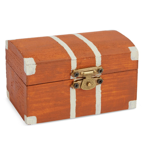 Bright Creations compact decorative wood box adds rustic charm to decor.
