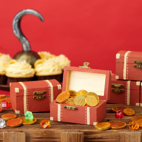 Bright Creations unfinished wood box, paintable surface for personalizing party favors.