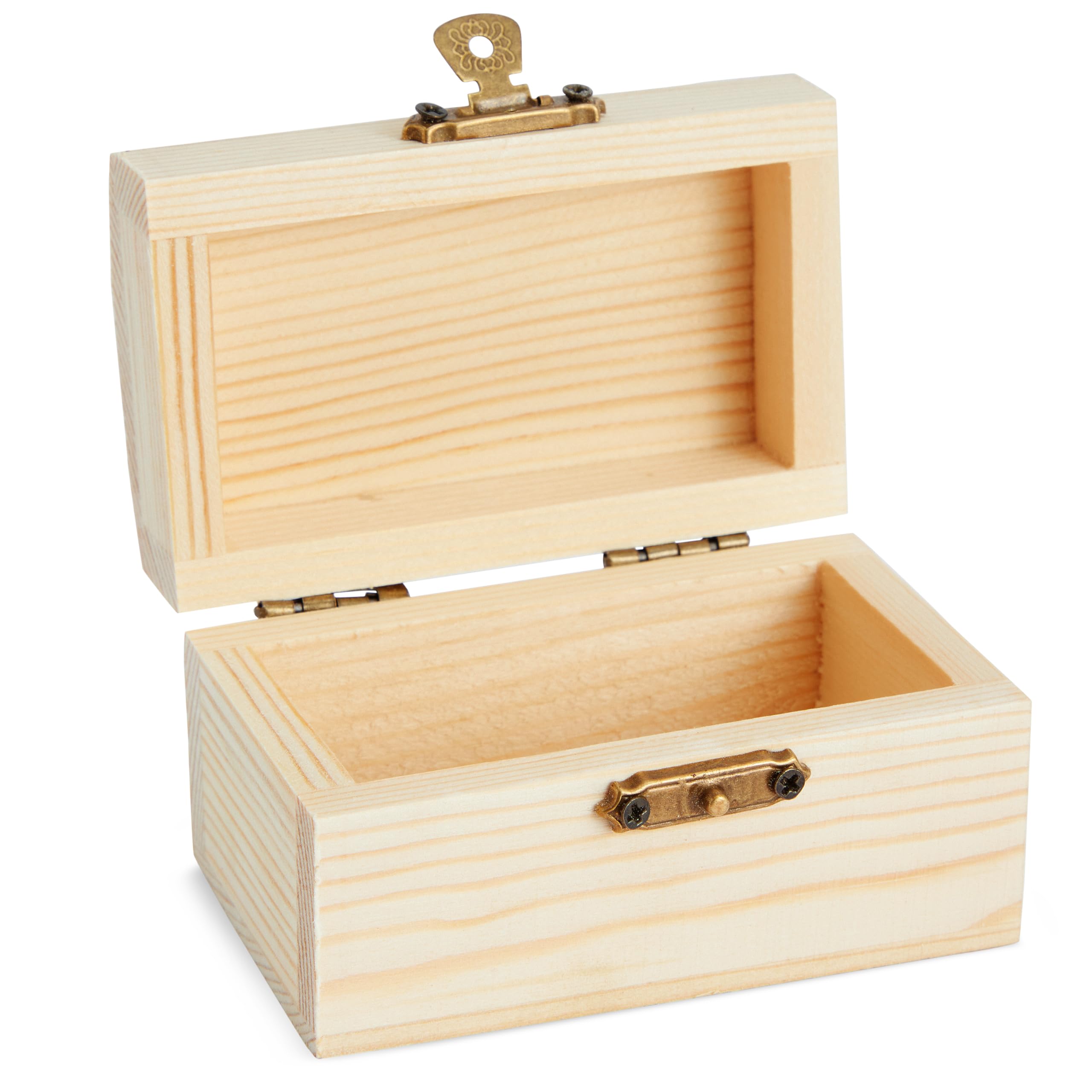 Bright Creations twelve-pack wooden chests, ideal for event decorations.