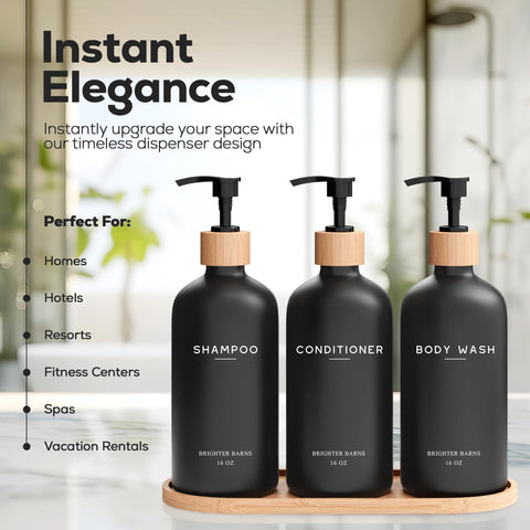 Brighter Barns bamboo pumps add rustproof elegance for easy dispensing