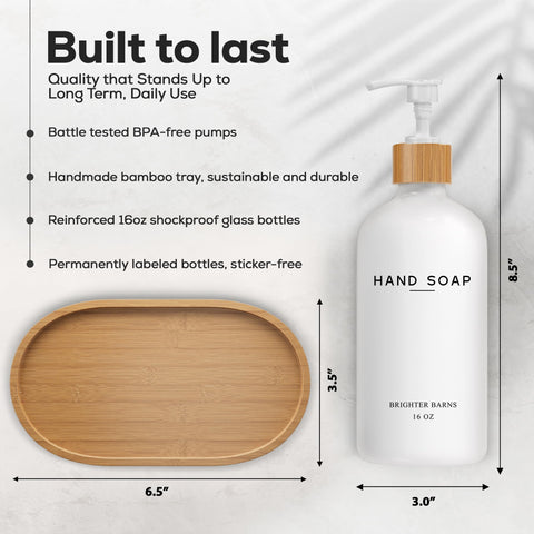 Brighter Barns bamboo tray detail showing natural texture and durable construction