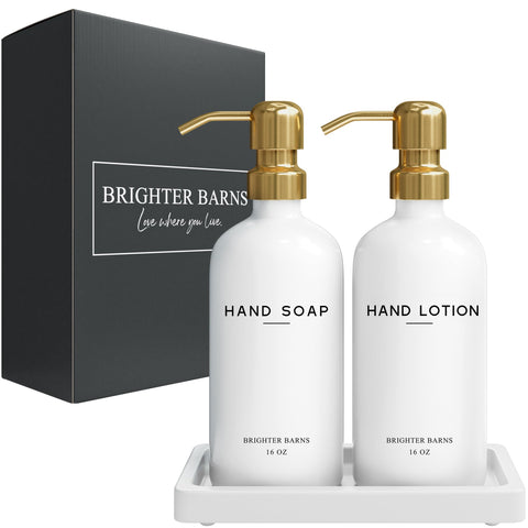 Brighter Barns durable glass bottles support refillable, eco-friendly use.
