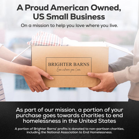 Brighter Barns gift-ready packaging suggests a thoughtful housewarming or guest-ready upgrade