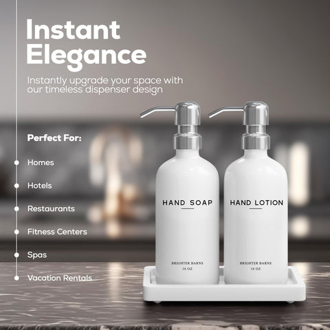 Brighter Barns dispenser pumps with corrosion-proof stainless steel for lasting daily use