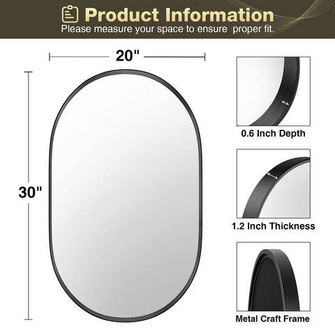 Brightify anti-rust aluminum frame for durable bathroom vanity mirror