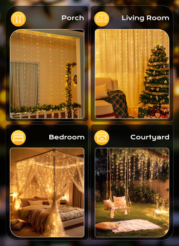 Brightown 2-pack set doubles decoration options for bedrooms and parties.