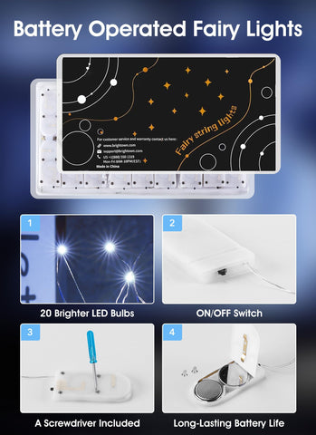 Brightown flexible silver-wire fairy lights wrap easily around windows and shelves
