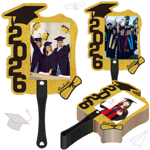BrightRow graduation fans package with handle for easy party setup.