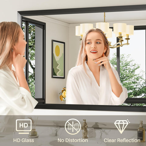 Briivue brushed matte metal frame highlights modern style for any room.