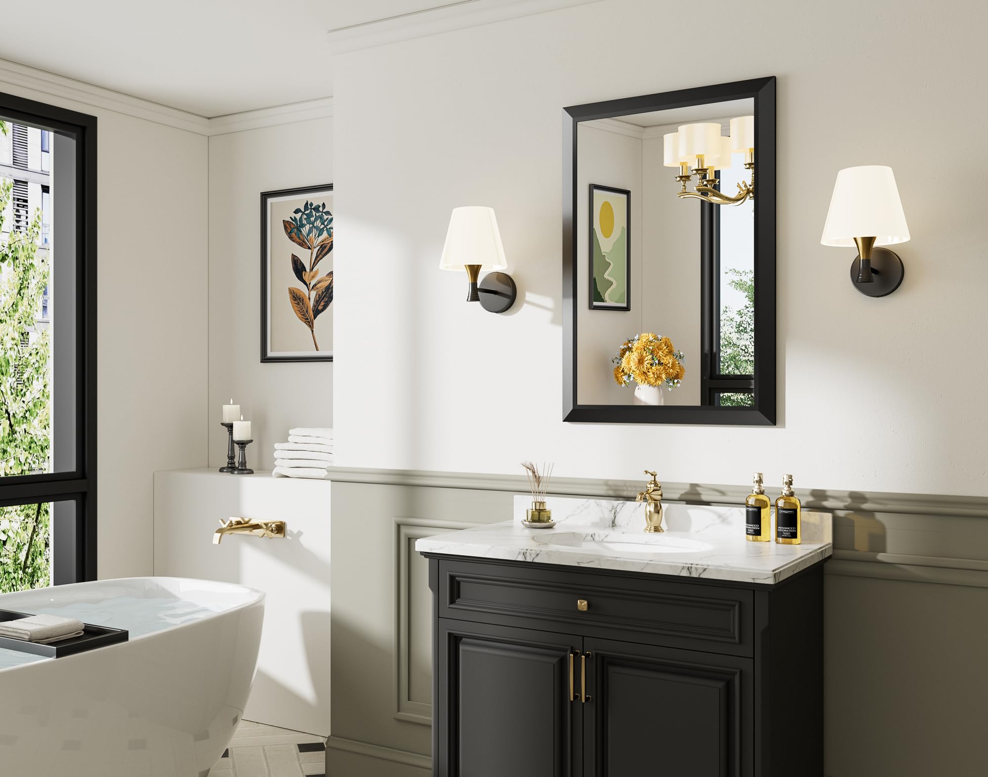 Briivue stylish mirror suits entryways, dining rooms, and more.