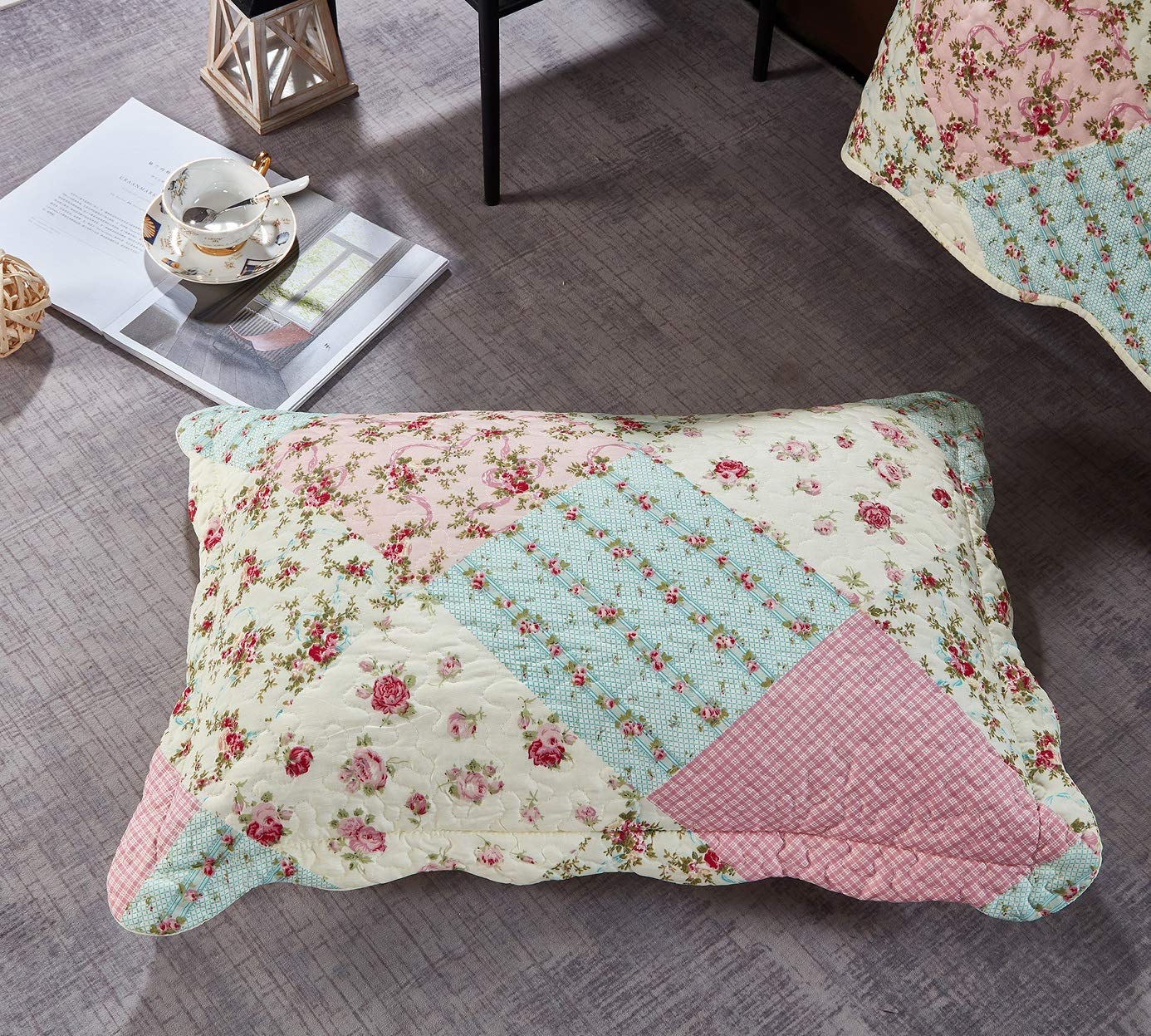 Brilliant Sunshine standard sham 20x26 complements the quilt for a coordinated look.