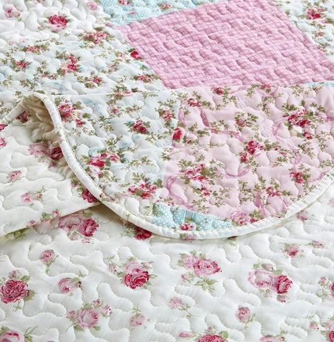 Brilliant Sunshine twin quilt 68x90 setup on a neatly made bed.