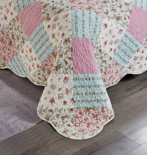 Brilliant Sunshine vermicelli quilting detail on quilt edge.