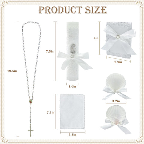 Brilucky baptism towel white, soft and ready for baby drying