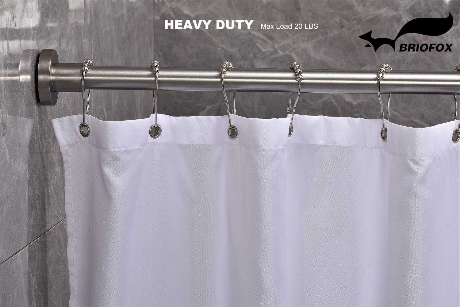 BRIOFOX 304 stainless steel construction resists rust for long-lasting use.