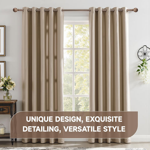BRIOFOX adjustable rods from 48 to 84 inches for flexible fitting.