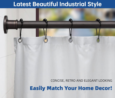 BRIOFOX adjustable tension rod with non-slip base prevents slipping.