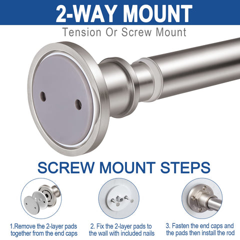 Brushed nickel 304 stainless steel body resists corrosion and remains easy to wipe.
