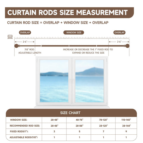BRIOFOX curtain rod installed in a cozy room for bedrooms or patios