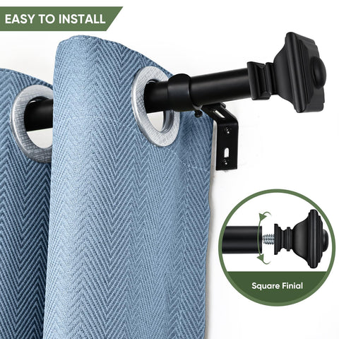 End brackets and mounting hardware included for quick setup.