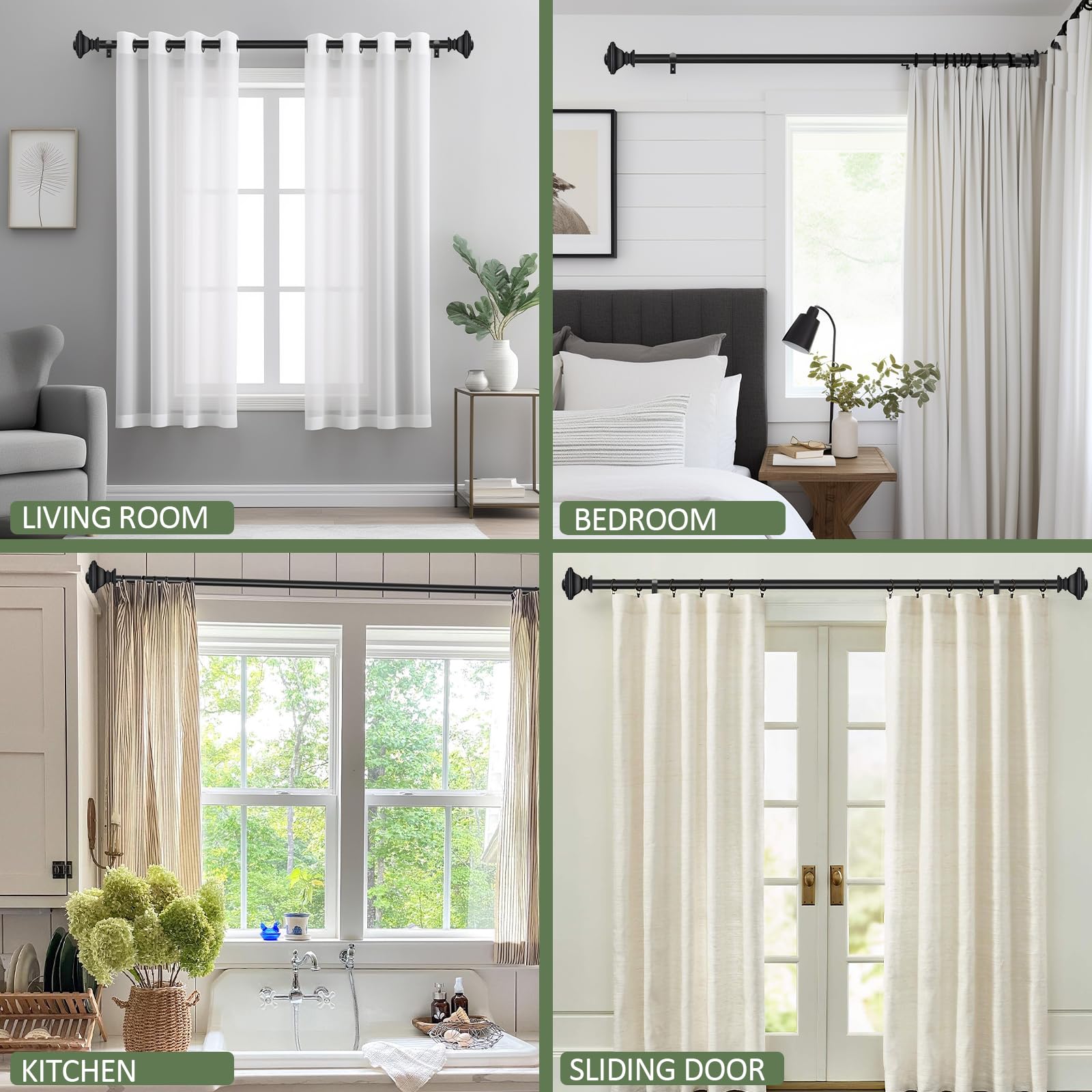 Durable construction supports up to 45 pounds of fabric.