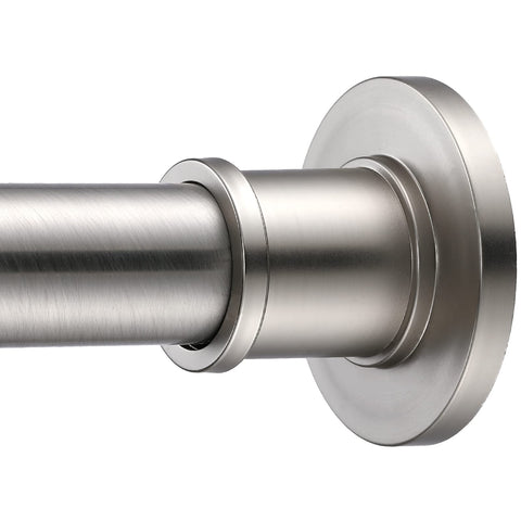 BRIOFOX industrial shower curtain rod in action with rugged design.