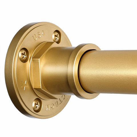 BRIOFOX industrial shower rod with 2-in-1 design for versatile bathroom setup
