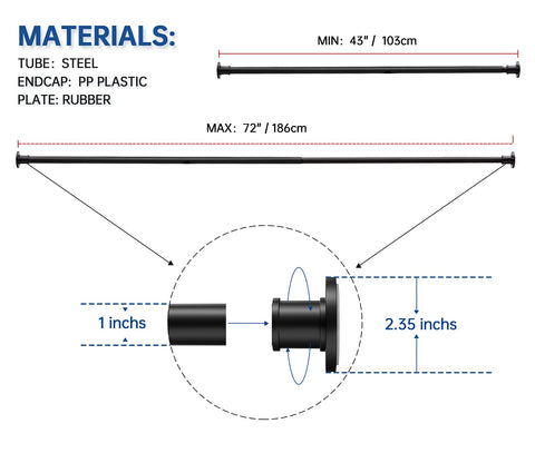 BRIOFOX multi-purpose rod suitable for indoor and outdoor spaces.