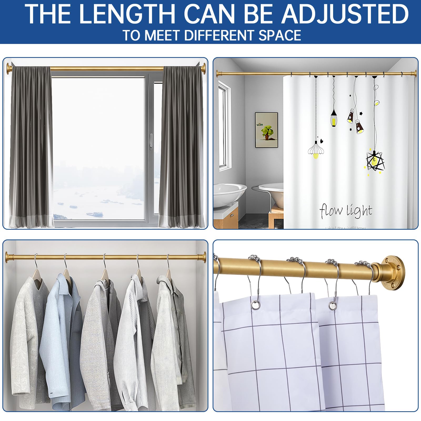 BRIOFOX ideal room divider or curtain rod in open spaces