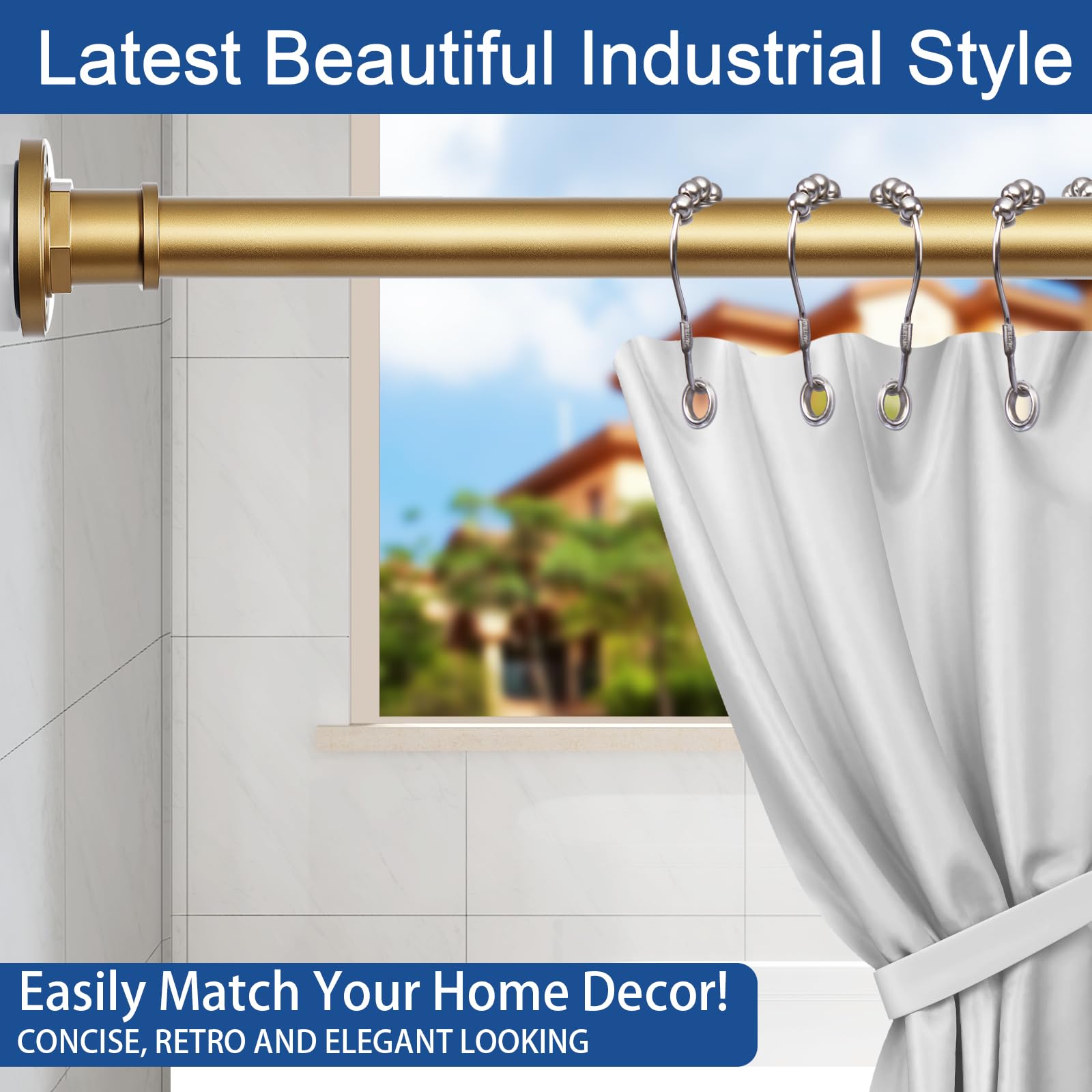 BRIOFOX rustproof frosted gold finish suits modern bathrooms
