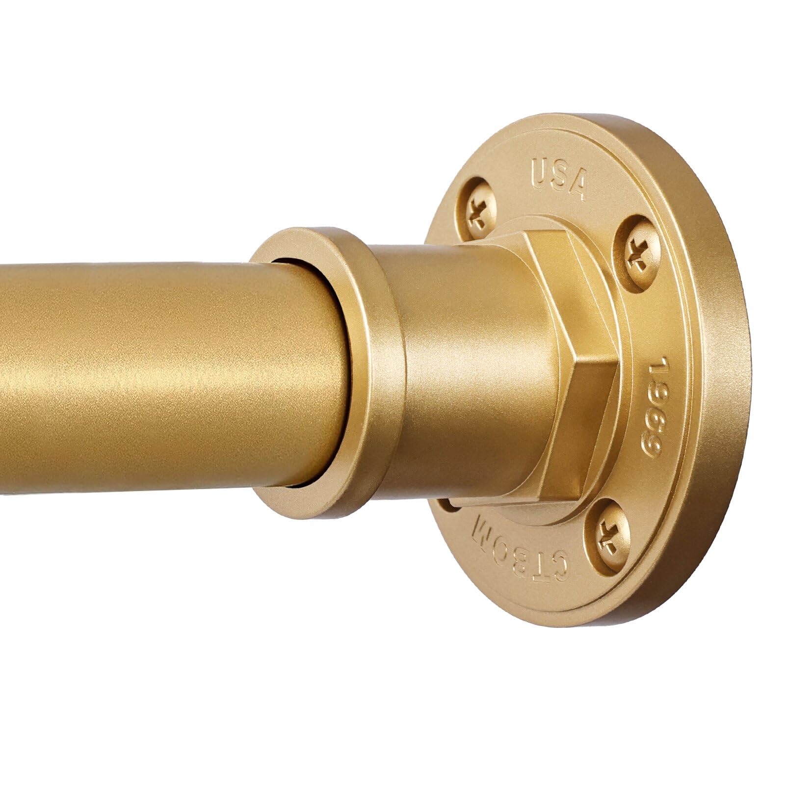BRIOFOX tension rod with non-slip plate keeps curtains securely in place