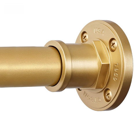 BRIOFOX tension rod with non-slip plate keeps curtains securely in place