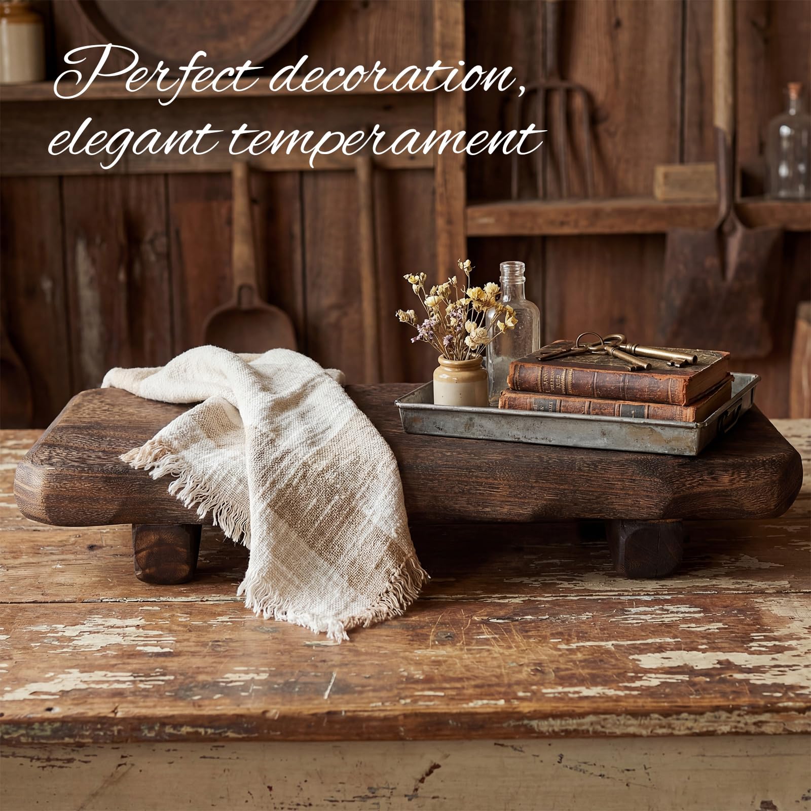 Briwooody jewelry display board keeps items organized with rustic charm